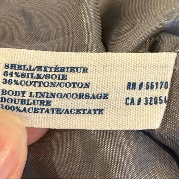 Leifsdottitr Anthropologie Paso Dot Black Gray Silk Blend Mini Dress Siz… - Picture 15 of 16